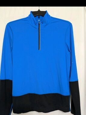 Lululemon Blue Half Zip Pullover Womens Athletic Top See Measurements